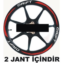Şık Tasarım  Motosiklet Jant Şeridi Mondial Drift Uyumlu Sağ-Sol/ön-Arka