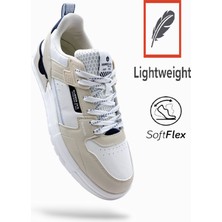 Hammer Jack Soprano H25205 Hafif Tasarım Bej Beyaz Erkek Sneaker Ayakkabı