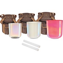 Meinl Sonic Energy 3-Parça Essence Crystal Singing Bowl Set (E4 / B3 / G3, 440 Hz)