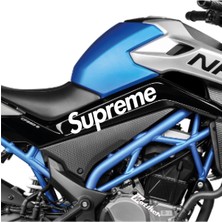 Cfmoto 250 Nk Supreme Orta Şase Tasarım Motosiklet Sticker Etiket Modeli Beyaz