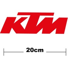Ktm Logo Yazı Sticker Etiket Tek Renk