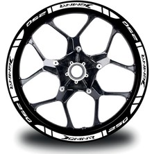 Bajaj Dominar 250 Beyaz Dış Jant Şeridi Motosiklet Sticker Etiket Modeli Beyaz