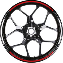 Yazısız Çift Renk Şerit Jant Sticker Modeli