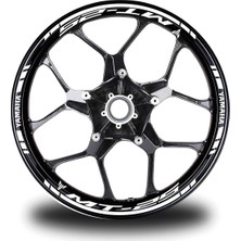Beyaz Yamaha MT25 Takım Jant Sticker Etiket