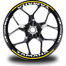 Gri Yamaha mt 10 Sp Takım Jant Sticker Etiket