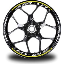 Beyaz Yamaha Fazer Takım Jant Sticker Etiket