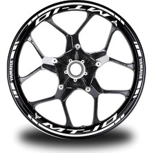 Beyaz Yamaha mt 10 Takım Jant Sticker Etiket