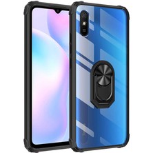 Xiaomi Redmi 9A Kılıf Tkdr Mola Kapak-Siyah