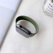Watch 42MM Uyumlu Krd-31 Solo Loop Small Kordon Zore - Yeşil