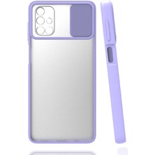 Galaxy M51 Kılıf Tkdr Lensi Kapak-Lila