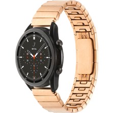 Gear S3 (22MM) Uyumlu Krd-82 22MM Metal Kordon Zore - Rose Gold
