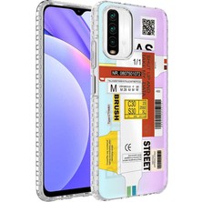 Xiaomi Redmi Note 10S Kılıf Airbag Kenarlı Renkli Desenli Silikon Tkdr Elegans Kapak-No2