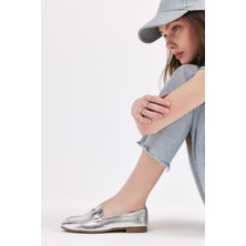 Yaya By Hotiç Kadın Lame Tokalı Şık Klasik Loafer