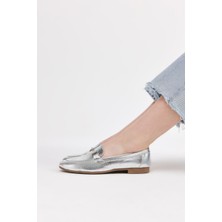 Yaya By Hotiç Kadın Lame Tokalı Şık Klasik Loafer