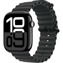 Watch 10 46MM Uyumlu Zore Krd-75 Silikon Kordon-Mat Siyah