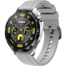 Huawei Gt4 22MM Uyumlu Zore - Krd-95 Silikon Kordon-Gri