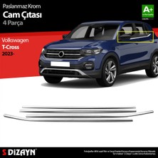 Paspasgaraji Vw T-Cross Krom Cam Çıtası 4 Prç 2023 Üzeri