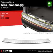 paspasgarajı Paspasgaraji Chevrolet Trax Krom Arka Tampon Eşiği 2013-2022