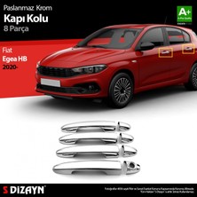 paspasgarajı Paspasgaraji Fiat Egea Hb Krom Kapı Kolu 8 Prç. 2020 Üzeri