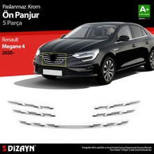 paspasgarajı Paspasgaraji Renault Megane 4 Krom Ön Panjur 5 Prç. 2020 Üzeri