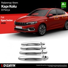 paspasgarajı Paspasgaraji Fiat Egea Sd Krom Kapı Kolu 8 Prç. 2020 Üzeri