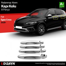 paspasgarajı Paspasgaraji Fiat Egea Cross Krom Kapı Kolu 8 Prç. 2020 Üzeri