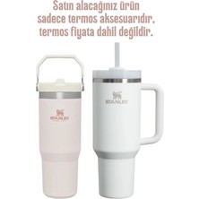 Stanley Quencher Tipi Termos Uyumlu Koruyucu Silikon Taban ve Koruyucu Ucu -2'li Aksesuar Seti