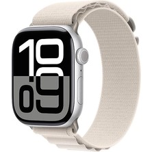 Watch 10 42MM Uyumlu Zore Krd-74 Hasır Kordon-Beyaz