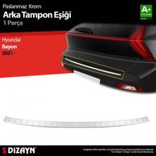 paspasgarajı Paspasgaraji Hyundai Bayon Krom Arka Tampon Eşiği 2021-2024