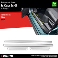 paspasgarajı Paspasgaraji Vw T-Roc Krom Iç Kapı Eşiği 4 Prç. 2019-2021