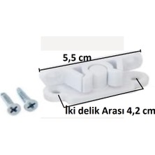 Sineklik Montaj Seti (2 Adet Tutamak, 2 Adet Çıt Çıt, 4 Adet Menteşe, 2 Adet Kol) 10 Parça