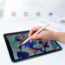 Zore Pencil 09 Palm-Rejection Magnetik Şarj ve Eğim Özellikli Dokunmatik Çizim Kalemi-Beyaz