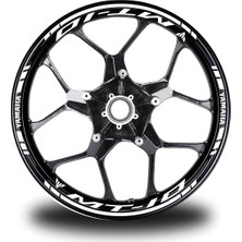 Beyaz Yamaha R1M Takım Jant Sticker Etiket