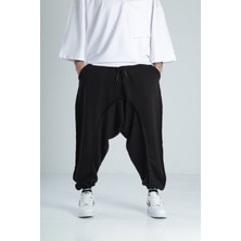 Cocopelli Pis Dikişli Siyah Spor Şalvar