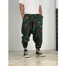 Erkek Mailbox Desenli Yazlık Şalvar