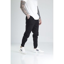 Siyah Kot Jogger Pantolon