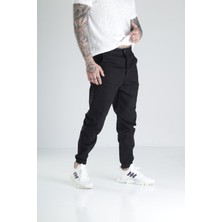 Siyah Kot Jogger Pantolon