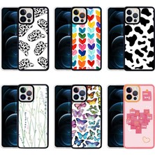 iPhone 12 Pro Kılıf Tkdr M-Fit Desenli Kapak-Heart No6