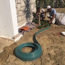 Mgf Çim Ayırıcı (25 M Yeşil) Çim Sınırlayıcı 8 Kg Hammadde Çim Ayracı Çim Ayırıcı Bariyeri