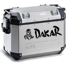 Dakar Motosiklet Çanta Desenli Sticker Etiket Modeli - 2