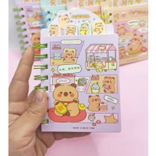 Capybara Kapibara Ayraçlı Not Defteri 14X9 cm