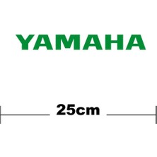 Yamaha Logo Yazı Sticker Etiket Tek Renk