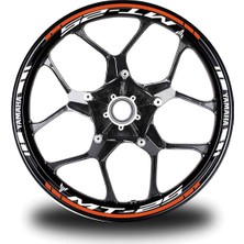 Turuncu Yamaha mt 25 Takım Jant Sticker Etiket