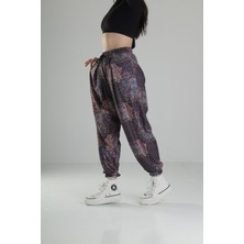 Çiçek Desenli Jogger Pantolon