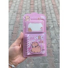 Capybara Kapibara Not Defteri Postit Blok Not Kağıt