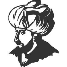 Fatih Sultan Mehmet Oto Özel Yeni Sticker 25 x 32 cm