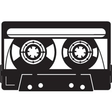Nostaljik Kaset Oto Özel Yeni Sticker 25 x 15 cm