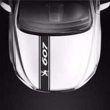 Peugeot 607 Için Özel Yeni Uyumlu Aksesuar Oto Kaput Şerit Özel Yeni Sticker