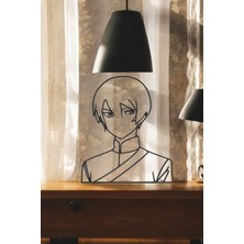 Anime Line Art Figür - Minimalist Dekor & Koleksiyon, Ev Dekoru, 3D Baskı
