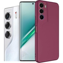 Tecno Camon 40 Pro 5g Cm7 Uyumlu Silikon Kılıf - Kamera Korumalı Esnek Pastel Renk Kapak - Mürdüm